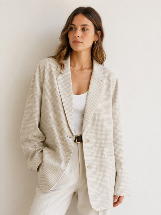 Wishlist Jackets & Blazers - BNWOT OVERSIZED HOUNDSTOOTH BLAZER